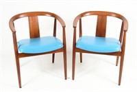 PAIR OF DANISH TEAK LOUNGE CHAIRS BY TOVE & EDWARD