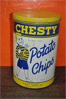 Vintage Chesty (Terre Haute) 1 lb chip tin