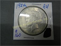 1924 Peace Silver Dollar - AU