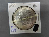 1897 Morgan Silver Dollar - AU