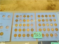 (50) Indian Head Cents in Partial Book