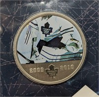 2010 Coloured 50-Cent Toronto Maple Leafs Coin