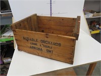 Wooden apple box