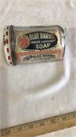 Vintage jar with vintage soap.