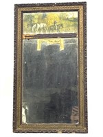Antique Mirror with Print 15” x 26.5”