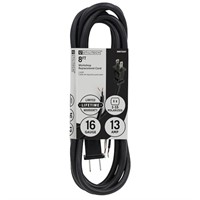 Utilitech Power Supply Cord 8-ft 2-prong Black