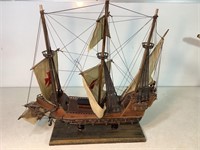 Galleon War Ship, 21in Tall X 20in Long