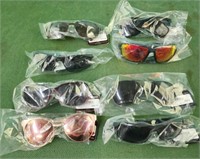 8 pair of sunglasses