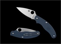 Spyderco Cobalt Blue Uk Penknife Folding Knife