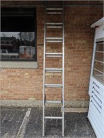 Aluminum extension ladder.