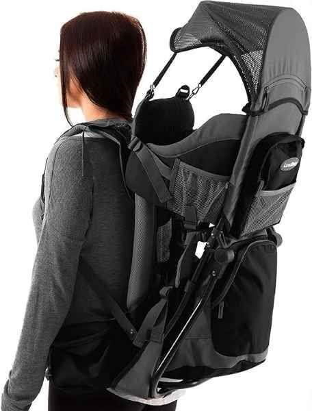 Child Carrier Backpack Syst wDiaper Change PadGrey
