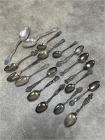 Sterling silver spoons, weight is 386 grams or