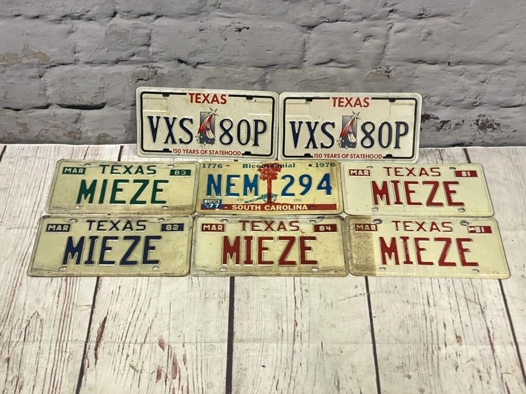 1977-1982 License Plates