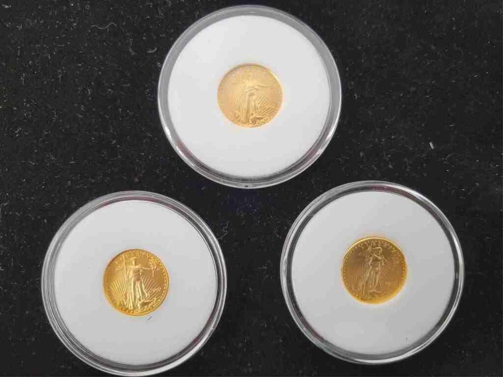 2007 Gold American Eagle $5 Dollar 1/10 oz Coins