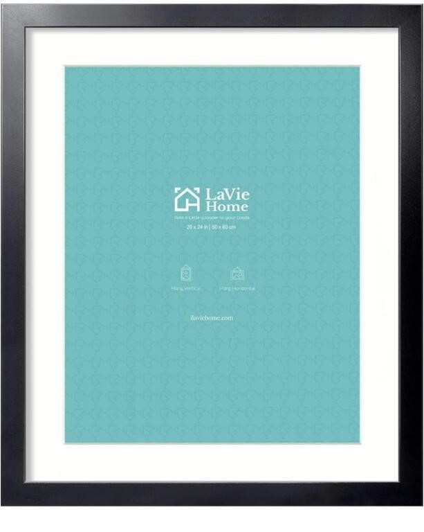 LAVIE HOME 20X24IN PICTURE FRAME BLACK POSTER