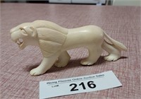 5" Natural Carved Lion Figurine