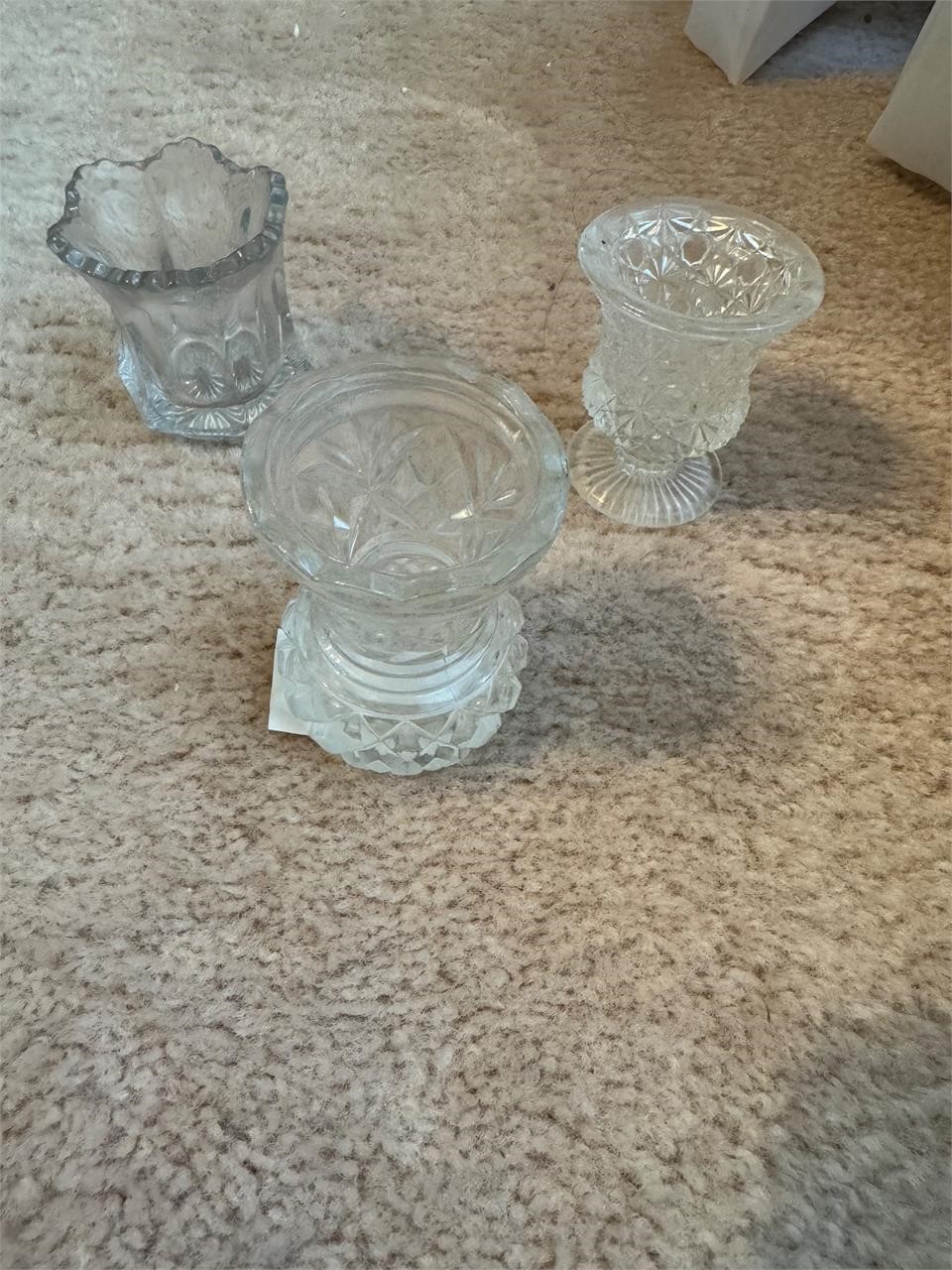 3 CANDLE HOLDERS-TALLEST IS 3"