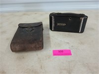 Vintage Kodak camera and leather case