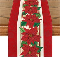 Red Christmas Table Runner x2