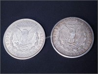 2 - 1921 U.S SILVER DOLLARS