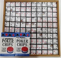 Sequence Board Game w/ 2 Boxes Chips