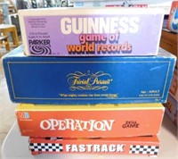 4 games: Operation - Trivial Pursuit - Guinness