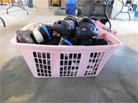 Men's shoes in laundry basket: Crocs, size 14 -