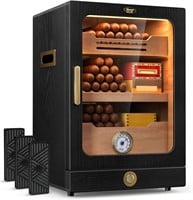 Cigar Humidor Cabinet with Light Control