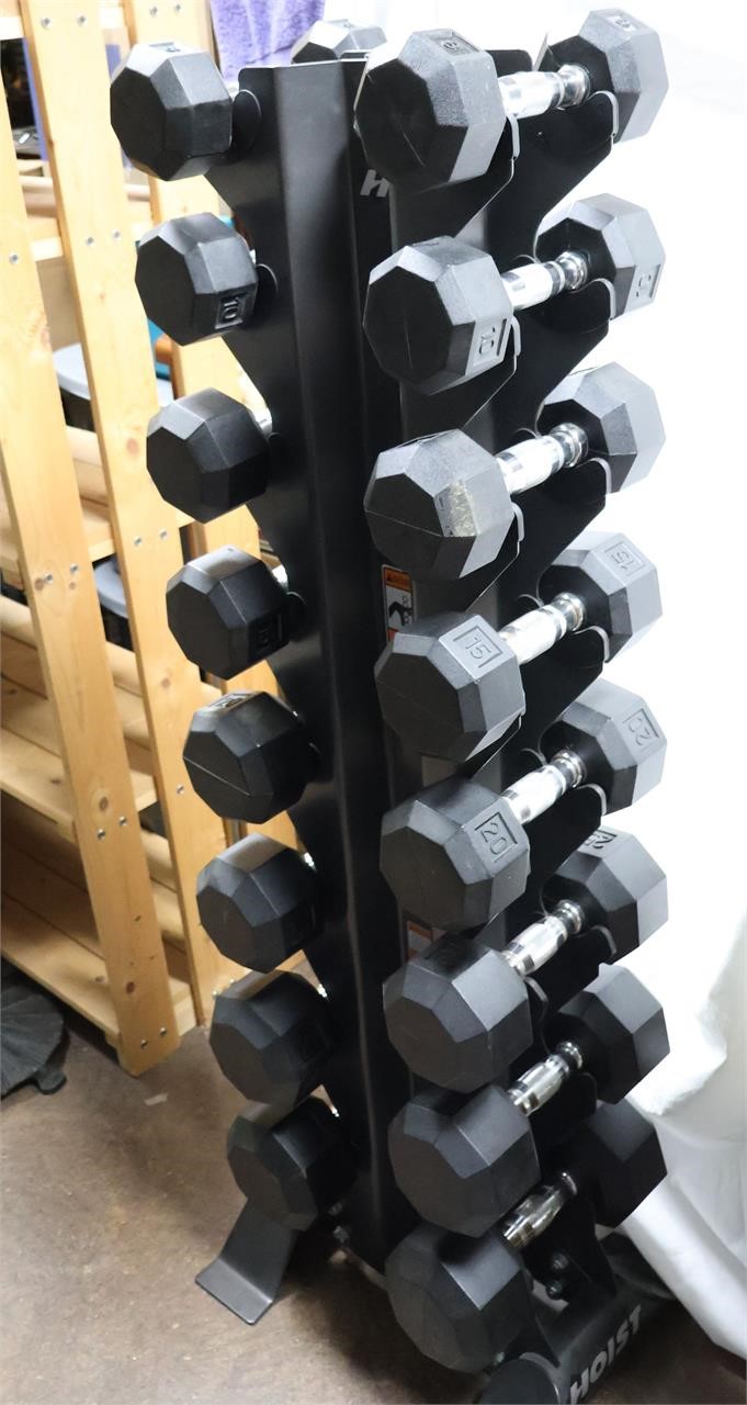 Hoist 8-30 Lbs. Free Wts. Dumbbell Sets!