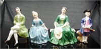 Four Royal Doulton Williamsburg figures