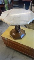 Octagon Marble Top Side Table