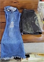 Jaclyn Smith Leather Skirt & NWT Dodo Jeans