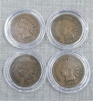 4 Indian head pennies