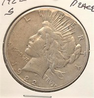 1922-S  Peace Dollar