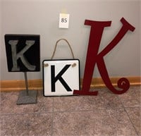 Letter "K" Decor