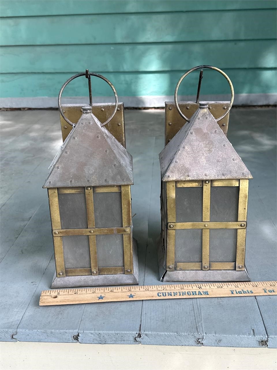 Feldman Brass lights.  Electric pair