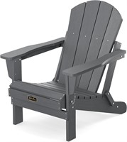 SERWALL Adirondack Chair - Folding Gray