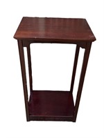A Cherry Wood Plant Stand 28"H x 16"W x 12"D