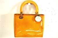 Dior Yellow Lady Dior Handbag