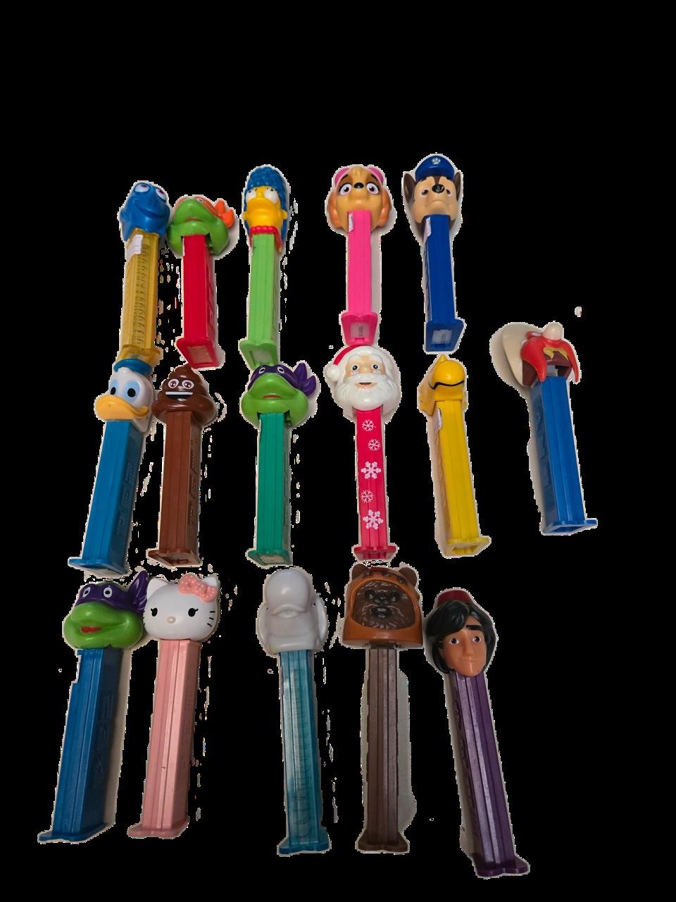 16 qty Vintage Loose Pez Dispensers