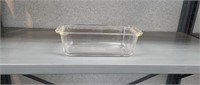 Pyrex 213 clear glass bread loaf pan