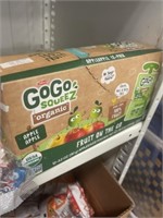 BOX OF GOGO SQUEEZE FRUIT ON THE GO