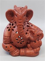 Terracotta Elephant Tealight Candle Holder