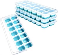 OMorc Ice Cube Trays PACK OF 4-BLUE & WHITE