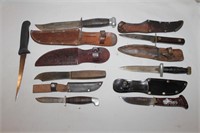 7 Knives & 6 Sheaths