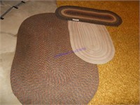 3 braided rugs
