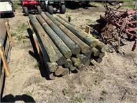 25 - treated 8' fence posts