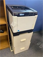 Copier machine with stand