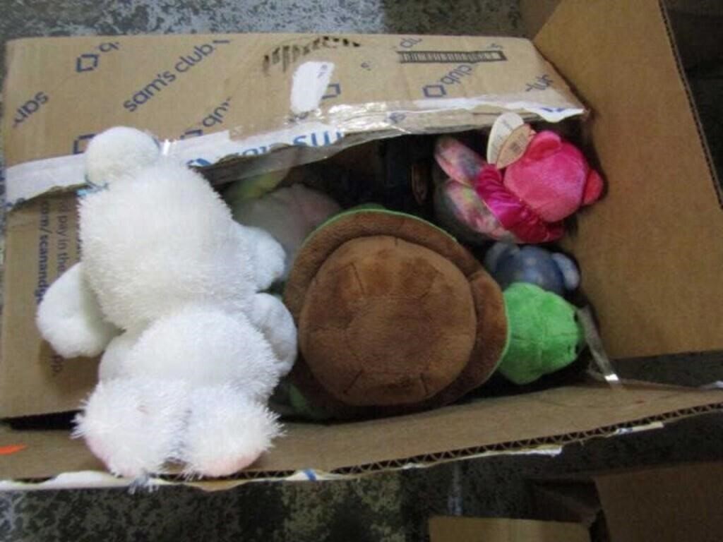 BOX LOT -- BEANIE BABIES, ETC