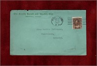 CANADA KGV ADMIRAL COVER MAILED AUG 15 1921